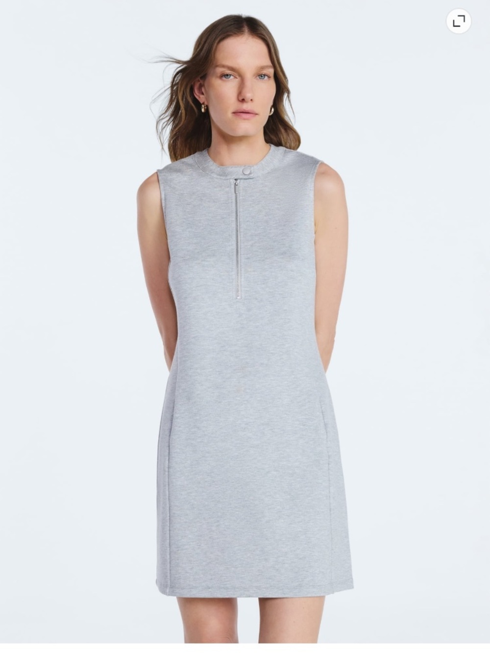 Scoop NYC Women’s Heather Gray Scubaknit Moto Dress Size XL NWT